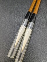 未使用 美品 保管品【ヒゲ羊毛 睡蓮 筆 定価 3,150円(税込み) 2本 セット】おまとめ 書道 毛筆 書道具 大筆 文房具 筆記用具 お稽古 習い事_画像6