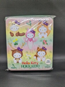 未使用 美品 保管品【郵便局 HEIIO KITTY HOKKAIDO 動物ver 限定レターセット缶】ハローキティ レターセット 北海道 手紙 コレクション