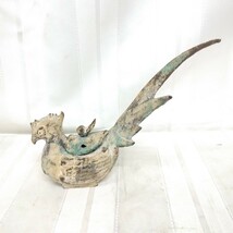 【香炉】雉/きじ/キジ 鳥 青銅製 美術置物 アンティーク オブジェ _画像2