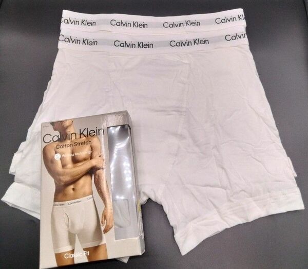 Calvin Klein(カルバンクライン) ボクサーパンツ White Mサイズ 2枚セットNB2616