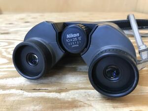mD 60 Nikon 双眼鏡 10×25 5゜WATER PROOF ニコン ※ケース、蓋なし、キズや汚れあり