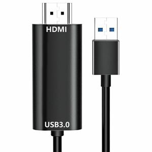 USB 3.0 HDMI 60Hz 変換 アダプタ ケーブル オーディオ付き Windows 10/8/7 USB HDMI オス HD 1080P