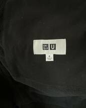 【未使用品】ユニクロU(UNIQLO U) Mサイズ フーデッドジップアップブルゾン カラー 09 BLACK 商品番号：452169_画像4