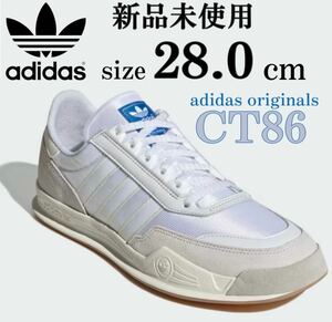 1円〜 新品 箱付き adidas originals CT86 白 シルバー 28cm スニーカー シューズ スカッシュ アディダスオリジナルス メンズ レトロ 定番