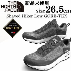 新品 THE NORTH FACE トレッキングシューズ ゴアテックス 26.5cm ザ・ノースフェイス トレイル スニーカー シューズ GORE-TEX グレー 白 