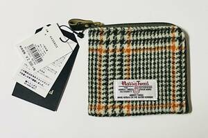 ハリスツイード HTジップウォレット 財布 ミニ コインケース 小銭入れ ヘミングス Harris Tweed HEMING'S 4435803 GLE/OLV 新品未使用