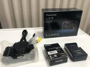 Panasonic LUMIX DMC-LX3 コンパクトデジタルカメラ 通電確認済 　自動開閉蓋つき