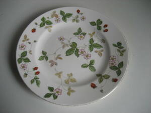 皿　イチゴ　草花絵　WEDGWOOD WILD STRAWBERRY