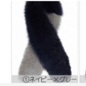 sagaフォックス ティペット ネイビー×グレー