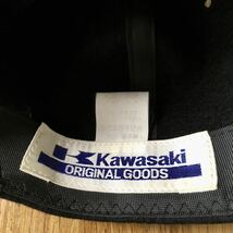 Kawasaki HOT SPIRIT ON TWO WHEELS Original Goods Cap カワサキ オリジナルグッズ ウール キャップ 帽子 日本製 ユーズド_画像5