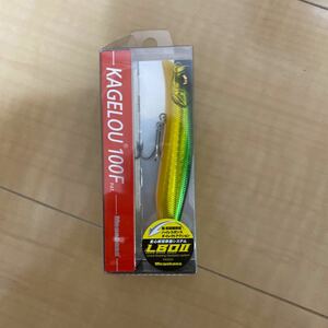 メガバス-カゲロウ100F GGゴールドライム 新品未開封 シーバス ルアー KAGELOU 125F 124F 100F