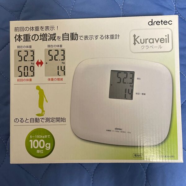 ドリテック ボディスケール クラベール BS-164WT (ホワイト)