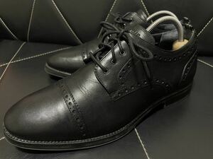 使用感少 COLE HAAN コールハーン C30625 6.5W レザーシューズ ビジネスシューズ ストレートチップ メンズ ブラック 外羽根式 