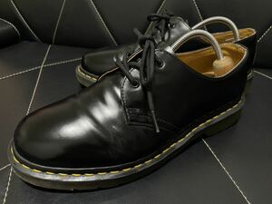 極美品 Dr.Martens ドクターマーチン AW004 SK05T レザーシューズ プレーントゥ 3ホールシューズ メンズ カジュアル 厚底 ブラック 