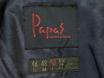 極美品 PAPAS パパス ジャケット アウター ブルゾン チェック柄 ノルディック メンズ サイズL 秋冬 毛 アンゴラ ナイロン 綿_画像6