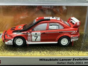 TARMAC WORKS 1/64★グループA三菱ランサーエボリューション 6.5サファリラリー2001ウイナー#7（左ハンドル）★即決