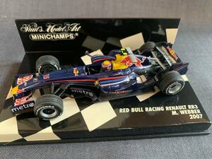 【送料無料】PMA 1/43 F1 レッドブル ルノー Red Bull Racing Renault RB３ 2007 M.Webber／MINICHANPS