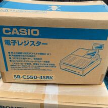 カシオ計算機 電子レジスター 軽減税率対応 1台 SR-C550-4SBK （ブラック）　_画像3