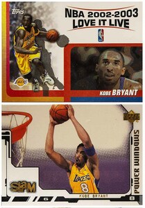 即決! NBA MJ & KB ミックス年 MJ (10) & KB (10)20枚 カード (B) ロット +Legends 雑誌【英語版】