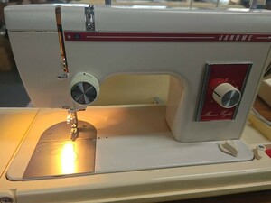 JANOME 369 ジャノメ ミシン ハンドクラフト 箱ミシン アンティーク レトロミシン 裁縫道具 針の上下確認