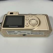 Z3-594　Panasonic パナソニック デジタルカメラ LUMIX DMC-F1-N ゴールド デジカメ メモリーカード欠品 中古品_画像4