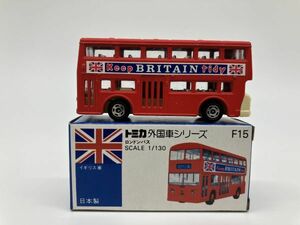 Z1-370 当時物トミカ外国車シリーズ トミー TOMY TOMICA ミニカー 保管品 日本製 No.F15　ロンドンバス