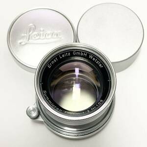 ライカ Leica トリウム ズミクロン L50mm/F2 沈胴【Leitz Summicron 5cm】放射能 アトムレンズ