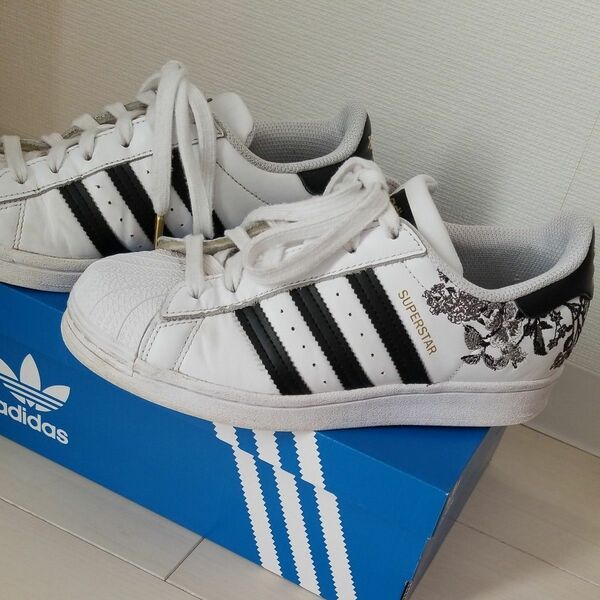 adidas SUPER STAR 22cm WHT レザー FX3600 アディダススーパースター