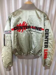 CENTER LINE Wheels racing CENTERLINE センターライン ホイール レーシング ワッペン ジャケット ジャンパー ブルゾン L 70s 80s vintage
