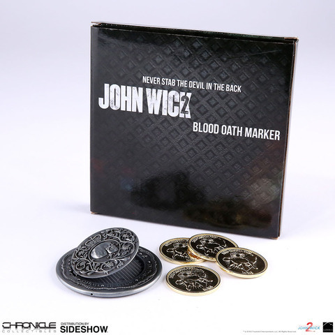 正規ライセンス品　ジョン・ウィック　「血の誓い」マーカー＆コンチネンタルコイン　セット　プロップレプリカ　チャプター２　新品未使用