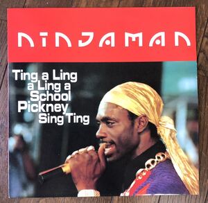 レア 1992 Ninjaman / Ting A Ling A Ling A School Pickney Sing Ting ニンジャマン Original UK LP Greensleeves GREL176 絶版