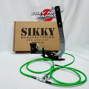 SIKKY 油圧サイドブレーキPull-Back Style HEB-1-10 グレー・Brake Line kit HLk-01RM・wilwood マスターシリンダー 260-15096 3点セット