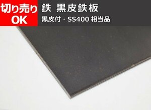 鉄 黒皮鉄板 薄板(1.6～9.0mm厚)(SS400相当品) 寸法 切り売り 小口販売加工 F10