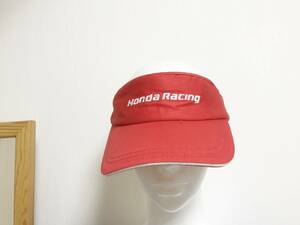 ホンダレーシング【Honda Racing】刺繍*サンバイザー：赤　Free