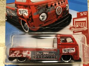 ■新品購入！未開封レア絶版！Hot Wheels ホットウィール 50HW AワーゲンホットトラックVW RED EDITON No.5/12 VOLKSWAGEN T2 PICKUP