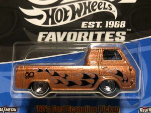 ■新品購入未開封レア絶版Hot Wheels ホットウィール 1960フォードエコノラインピックアップEST.1968 FAVORITES 1960FORD ECONOLINE PICKUP