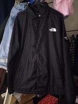 XL ノースフェイス コーチジャケット 黒 K ブラック THE NORTH FACE COACH JACKET スクエアロゴ_画像1