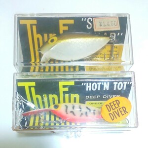 ストーム シルバーシャッド & ホッテントット 未使用品 OLD STORM THINFIN SILVER-SHAD HOT`N-TOT 初期ケース仕様 オールドルアー １円～