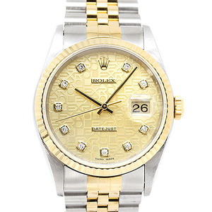 ロレックス ROLEX デイトジャスト 16233G W番 K18YG/SS 1