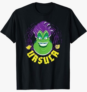 ディズニー ★ ヴィランズ アースラ 黒Ｂ Ｔシャツ 2XL 