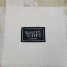 Hardy Amies LONDON　ハーディ・エイミス　ストール　ウール　大判ストール　マフラー　防寒具　120cm×120cm　国王室御用達【プラスz224】_画像6