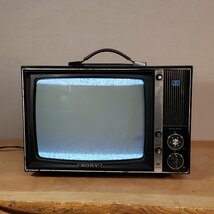 当時物 ブラウン管テレビ 型番不明 SONY トリニトロン? 白黒テレビ? カラーテレビ? 小道具 レトロ家電 オブジェ ビンテージ【120t3158】_画像2