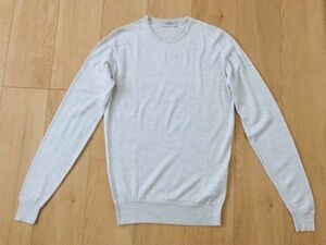 【美品】JOHNSMEDLEY★ハイゲージニット★アイボリー★S★英製