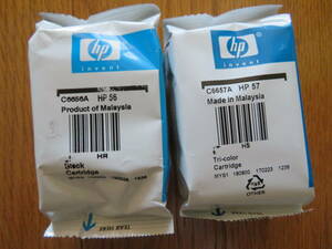 外箱無し　純正 HP C6656/7AA [HP56/57 プリントカートリッジ 黒 /カラーラージサイズ] 徳用 現品2個セット　Officejet 5510、 450cbi、