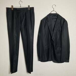 TAKEO KIKUCHI Takeo Kikuchi выставить костюм черный полоса мужской верх и низ в комплекте формальный бизнес офис 