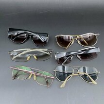G1027 サングラス6点セット　おまとめ メガネ まとめ セット 黒系 茶系 眼鏡 ファッション メンズレディース　金属フレーム　セルフレーム_画像4