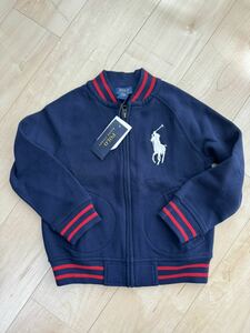 ☆新品☆キッズRALPH LAUREN ☆ポロラルフローレン ☆スタジャン☆紺色☆サイズ５T☆