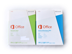 Microsoft Office Home & Business / Personal 2013 for Windows 2本セット 永続ライセンス版 中古 完全ジャンク