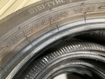 バリ溝 '22年製 DUNLOP EC202 155/65R14 4本セット ダンロップ (YX1101)_画像5