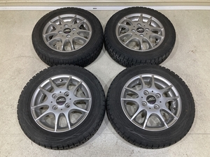 バリ溝 A-TECH SCHNEDER 13インチ 4.00B +42 PCD100 4H DUNLOP WINTERMAXX WM01 155/65R13 4本セット (YX1191)